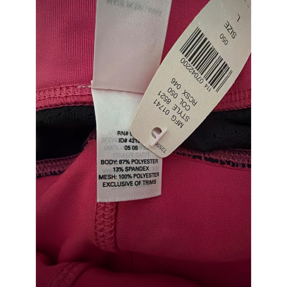 Victoria's Secret Sport Women Pink Black Mesh Workout Hottie Shorts 8521 L NWT - Picture 4 of 5